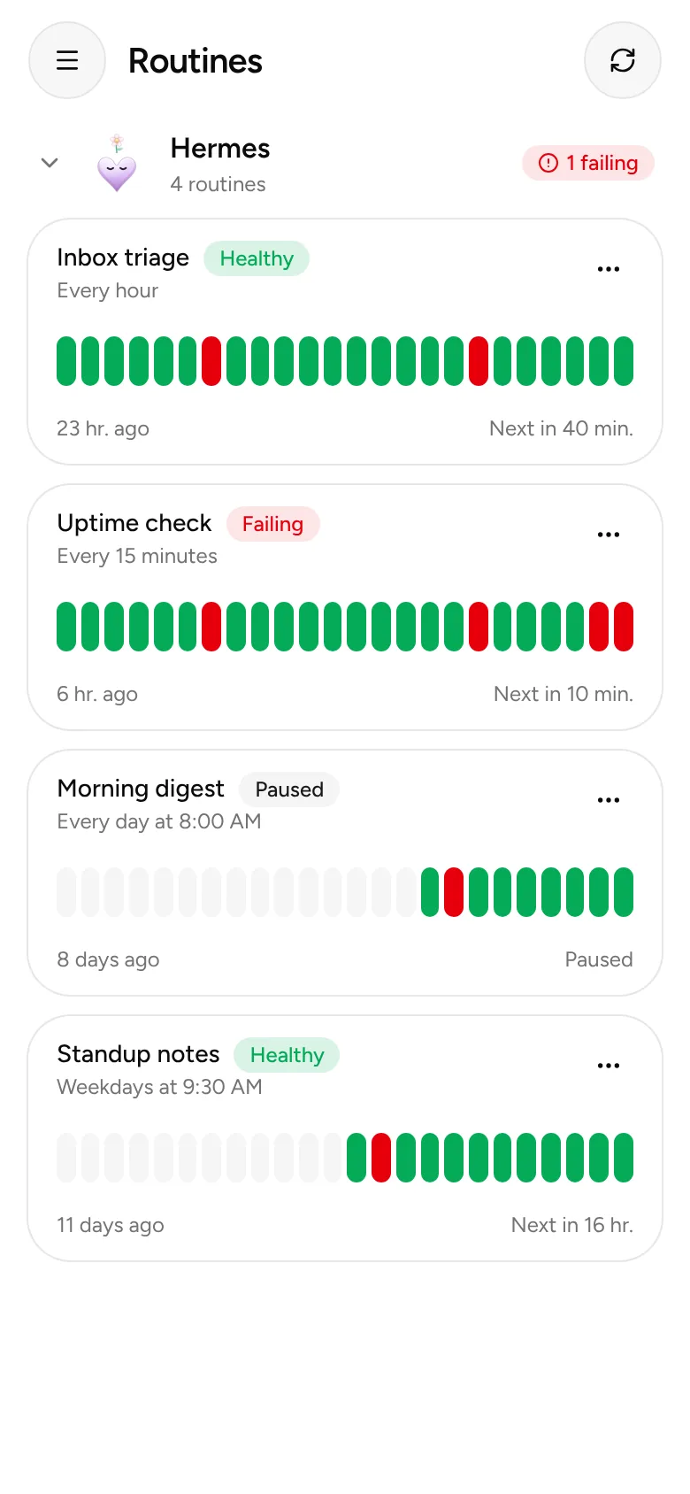 Routines with a pulse.